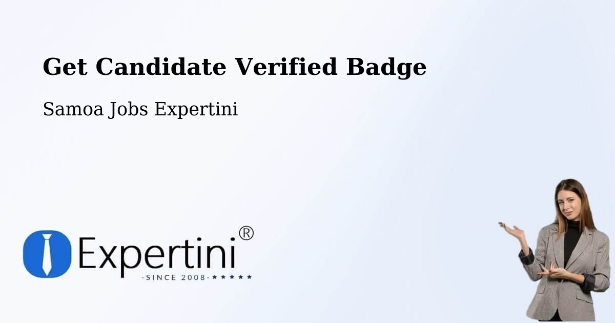 Get Candidate Verified Badge - Samoa Jobs Expertini
