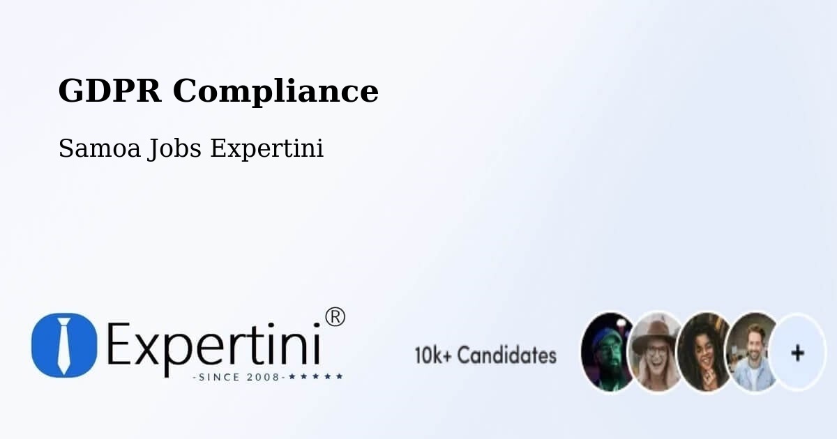 GDPR Compliance - Samoa Jobs Expertini